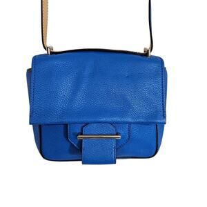 Reed Krakoff Royal Blue Leather Mini Square Crossbody Shoulder Bag NWT